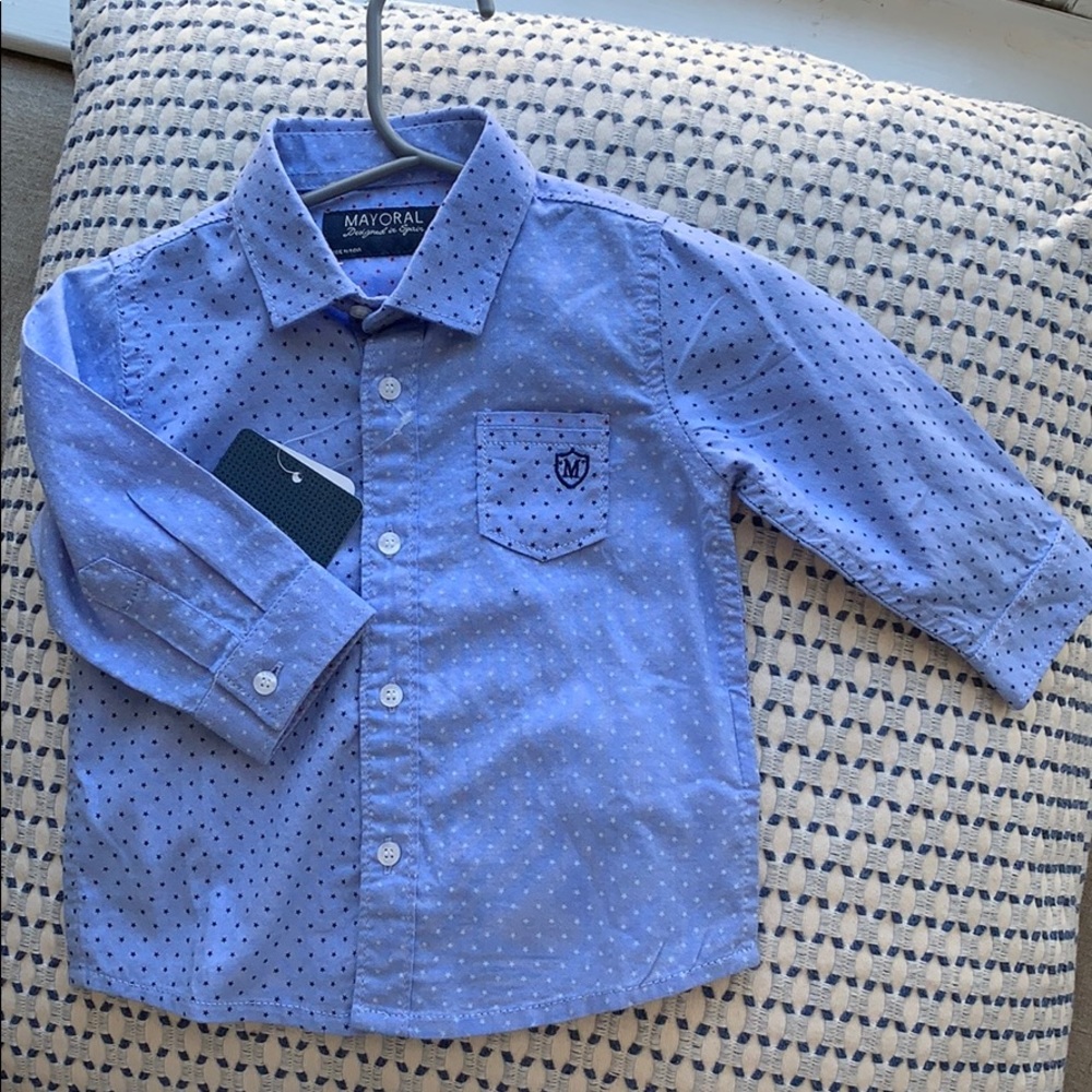 Mayoral baby boy button up